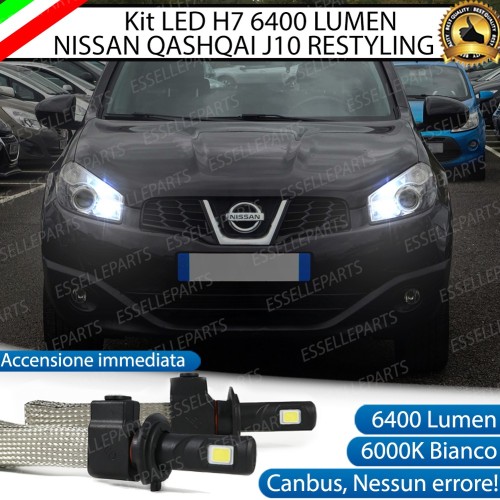 Kit Full LED H7 6400 LUMEN Abbaglianti NISSAN QASHQAI J10 RESTYLING