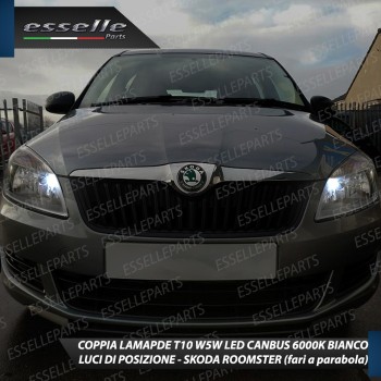 Conversione Fari Full LED 18000LM + 330LM Skoda Roomster con Faro a Parabola