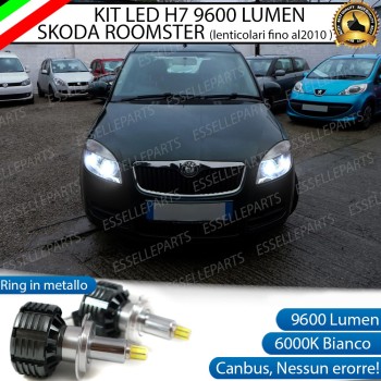 Kit LED per Skoda Roomster Lampade Illuminazione 360° 6000K