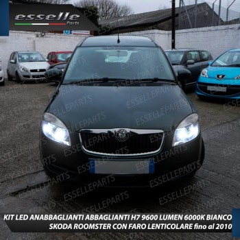 Kit LED per Skoda Roomster Lampade Illuminazione 360° 6000K