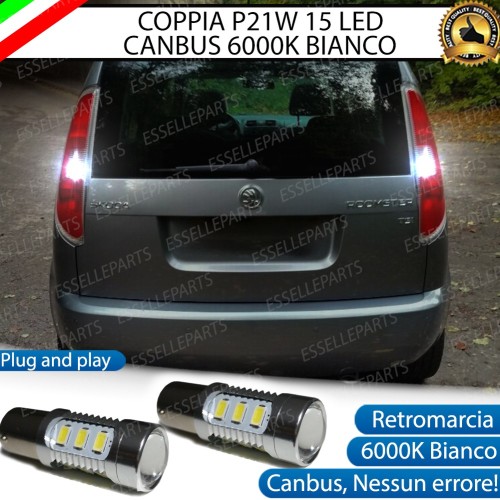 Luci Retromarcia 15 LED Skoda Roomster CON LENTE FRONTALE