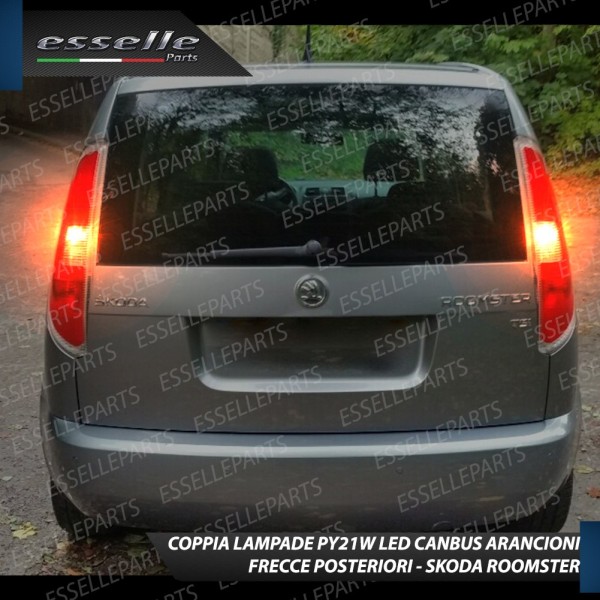 Coppia Frecce Posteriori PY21W 35 LED Canbus SKODA Roomster