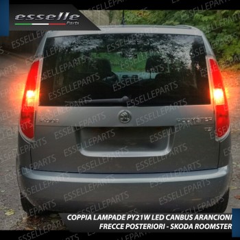 Coppia Frecce Posteriori PY21W 35 LED Canbus SKODA Roomster