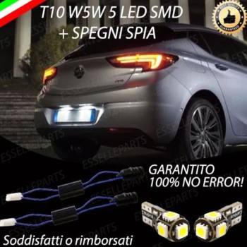 Coppia Luci Targa 5 LED Per Opel Astra K Canbus 6000K Bianco Ghiaccio Coppia Luci Targa 5 LED Per Opel Astra K Canbus 6000K Bianco Ghiaccio