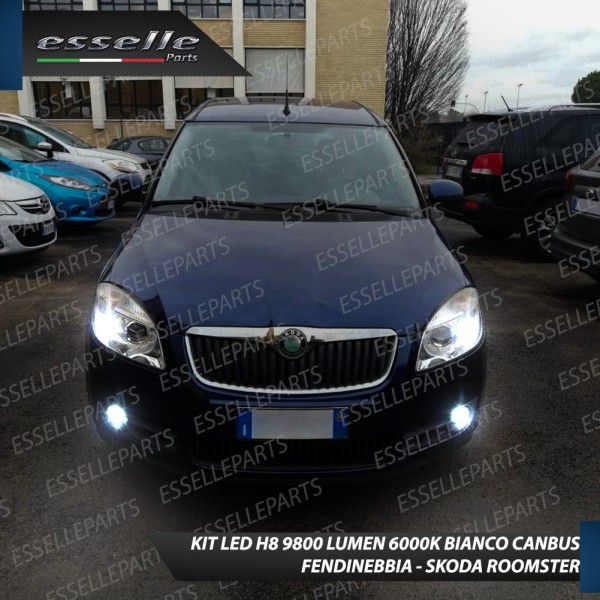 Kit Full LED H8 Fendinebbia 9800 Lumen 6000K SKODA ROOMSTER con allestimento standard