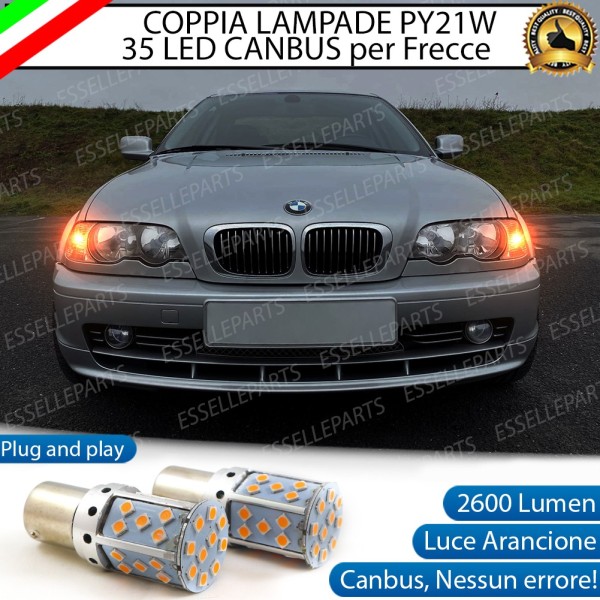 Lampade ANTERIORI PY21W BAU15S 35 LED Canbus BMW SERIE 3 E46 
