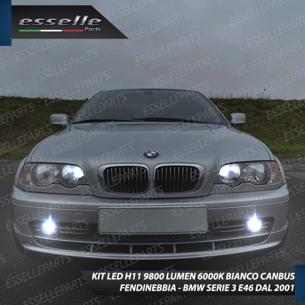 Dal 2001 in poi - Kit Full LED H11 Fendinebbia 9800 LUMEN BMW SERIE 3 E46