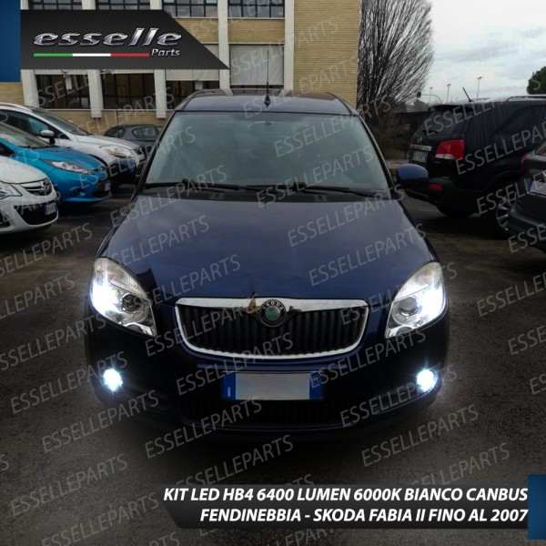 Kit Full LED HB4 6000K Fendinebbia SKODA FABIA 2 FINO AL 2007