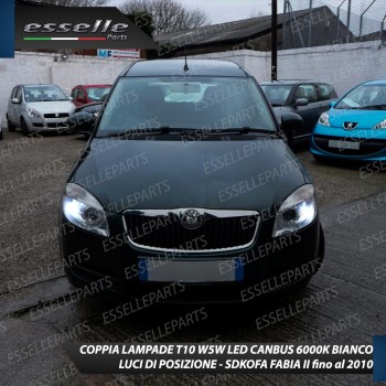 Conversione Fari a LED 6000K per SKODA ROOMSTER con fari lenticolari