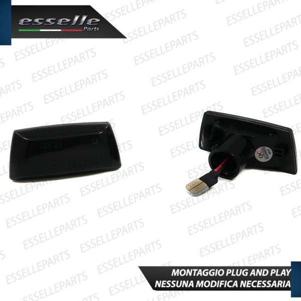 Placchette Dinamiche Laterali NERE a 18 led per frecce specifiche per Opel Corsa E