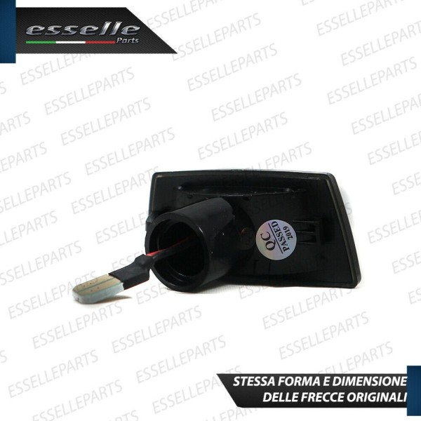 Placchette Dinamiche Laterali NERE a 18 led per frecce specifiche per Opel Corsa E