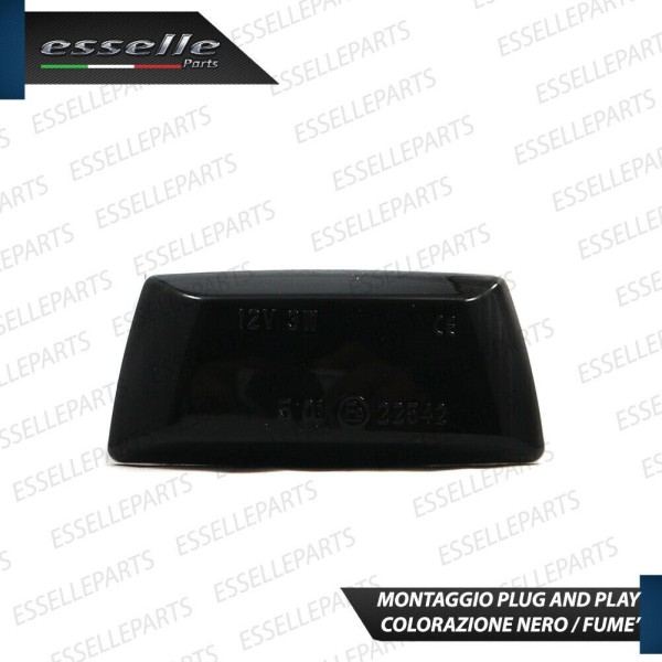 Placchette Dinamiche Laterali NERE a 18 led per frecce specifiche per Opel Corsa E