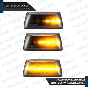 Placchette Dinamiche Laterali NERE a 18 led per frecce specifiche per Opel Corsa E Placchette Dinamiche Laterali NERE a 18 led per frecce specifiche per Opel Corsa E