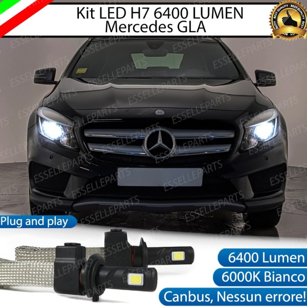 Kit Full LED H7 6400 LUMEN Anabbaglianti MERCEDES GLA