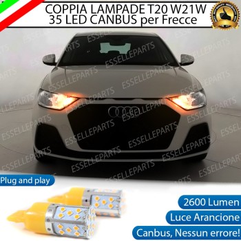 Coppia Frecce Anteriori T20 WY21W 35 LED Canbus AUDI A1 II