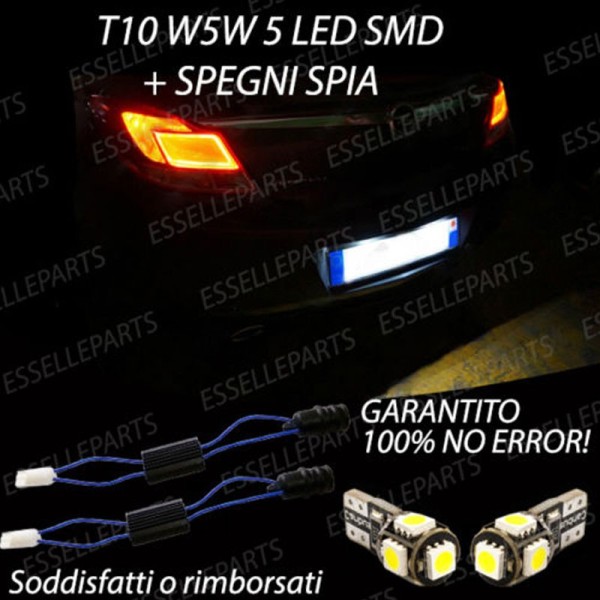 Coppia Luci Targa 5 LED Per Opel Insignia Canbus 6000K Bianco Ghiaccio
