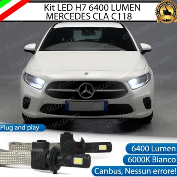 Kit Full LED H7 6400 LUMEN Abbaglianti MERCEDES CLA W118