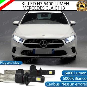 Kit Full LED H7 6400 LUMEN Anabbaglianti MERCEDES CLA W118