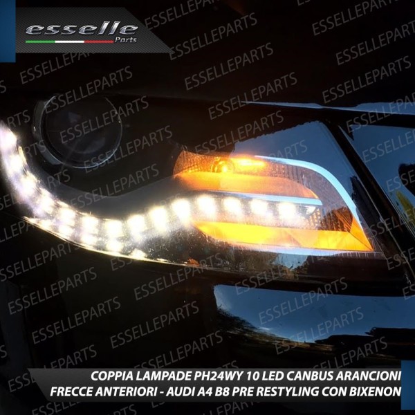 Coppia Frecce Anteriori PH24WY 10 LED Canbus AUDI A4 B8 all road