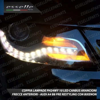 Coppia Frecce Anteriori PH24WY 10 LED Canbus AUDI A4 B8 all road