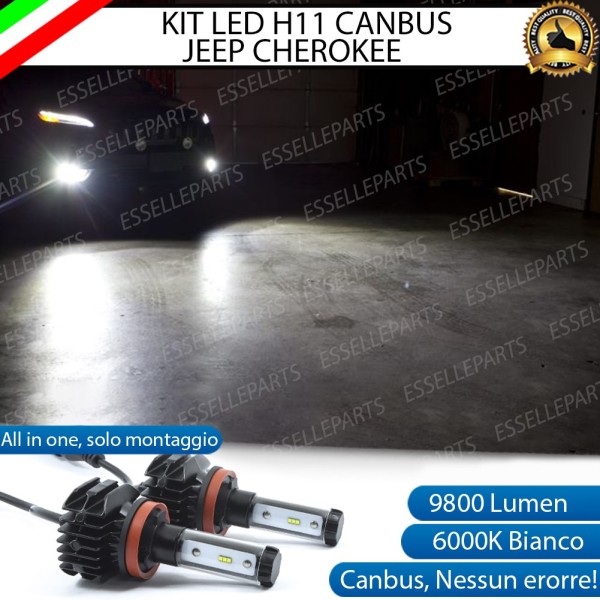 Kit Full LED H11 coppia lampade FENDINEBBIA JEEP CHEROKEE KL
