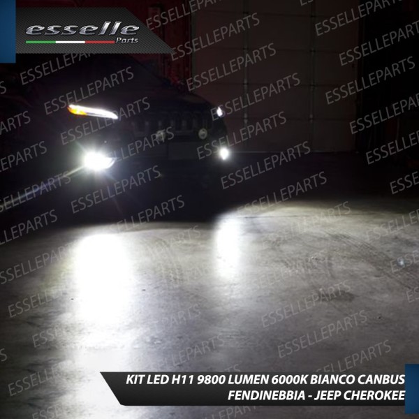 Kit Full LED H11 coppia lampade FENDINEBBIA JEEP CHEROKEE KL