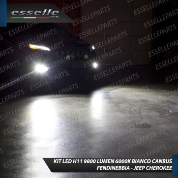 Kit Full LED H11 coppia lampade FENDINEBBIA JEEP CHEROKEE KL