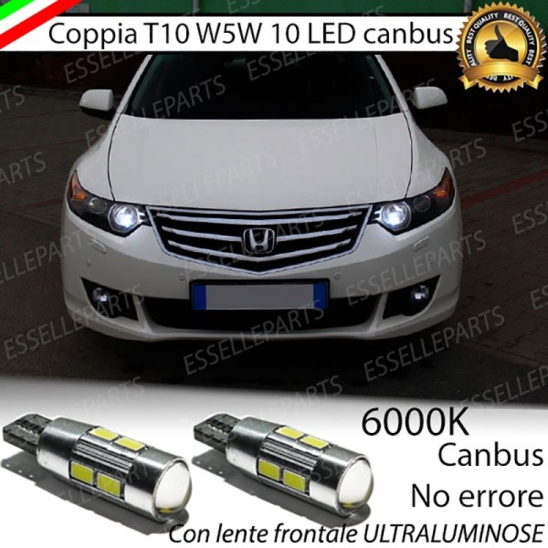 Luci posizione 10 LED Canbus 660 Lumen HONDA ACCORD 8G