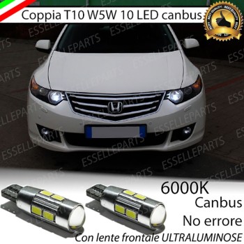 Luci Di Posizione 10 LED per Honda Accord 8G Luce Bianca