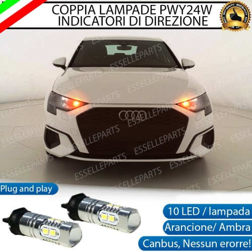 Lampada PWY24W Canbus ARANCIONE FRECCE Luce AMBRA AUDI A3 8Y