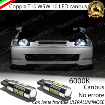 Luci posizione 10 LED Canbus 660 Lumen HONDA CIVIC VI Luci posizione 10 LED Canbus 660 Lumen HONDA CIVIC VI
