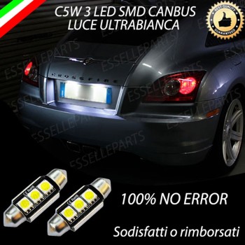 Luci targa 3 LED Canbus CHRYSLER CROSSFIRE Luci targa 3 LED Canbus CHRYSLER CROSSFIRE