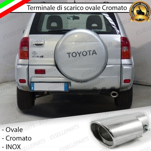 Terminale di scarico cromato INOX per TOYOTA RAV 4 2