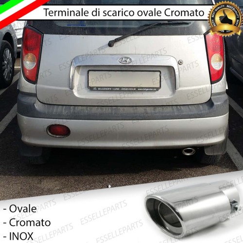 Terminale di scarico cromato INOX per HYUNDAI ATOS