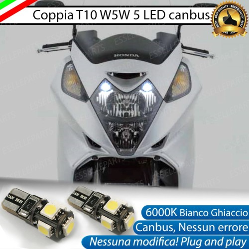 Luci posizione T10 5 LED Canbus Honda Silver Wing 600 2005-2009