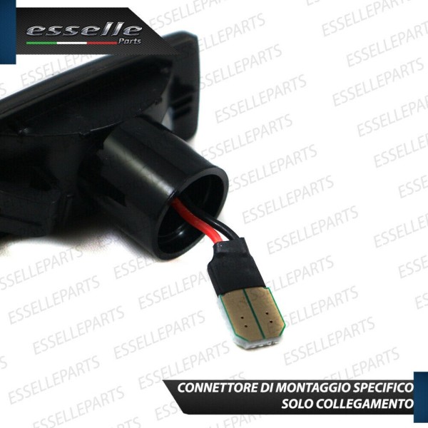 Placchette Dinamiche Laterali NERE a 18 led per frecce specifiche per Chevrolet Aveo