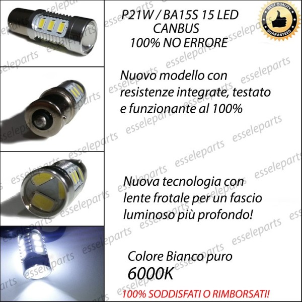 Luci Retromarcia Led Canbus alfa romeo brera 6000K Luce Bianca No Error