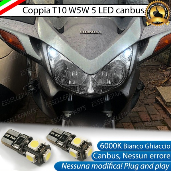 Luci posizione T10 5 LED Canbus Honda Pan European 2002-2013 ABS