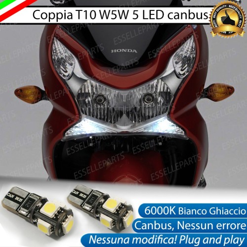Luci posizione T10 5 LED Canbus Honda PCX 150 2014-2017
