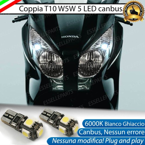 Luci posizione T10 5 LED Canbus Honda S Wing 125 2007-2011