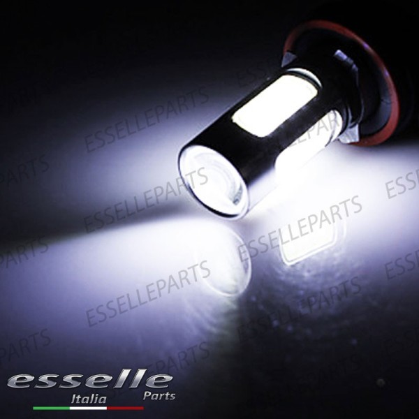 Coppia Lampade H8 LED COB 900 LUMEN Canbus 6000K Bianco Ghiaccio