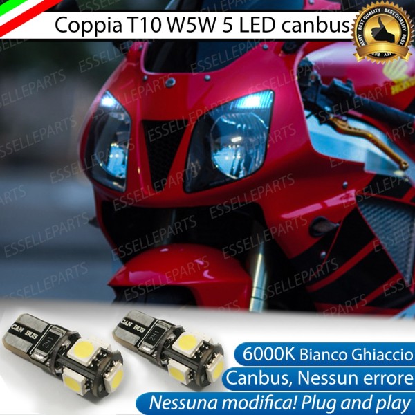 Luci posizione T10 5 LED Canbus Honda VTR 1000 2000-2001 SP1