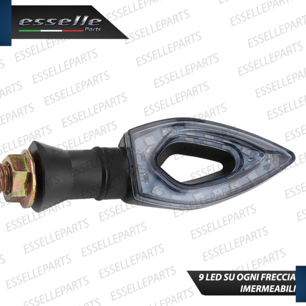 Set 2 Frecce LED con accensione immediata universali per moto