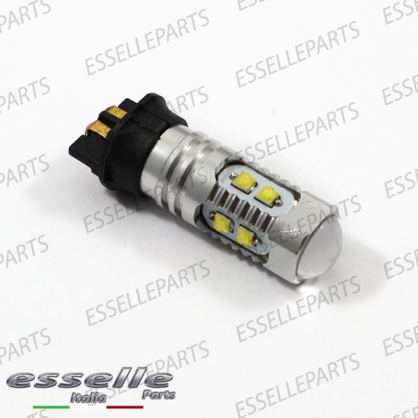 Coppia lampade PW24W 10 LED CREE Canbus 6000K bianco ghiaccio