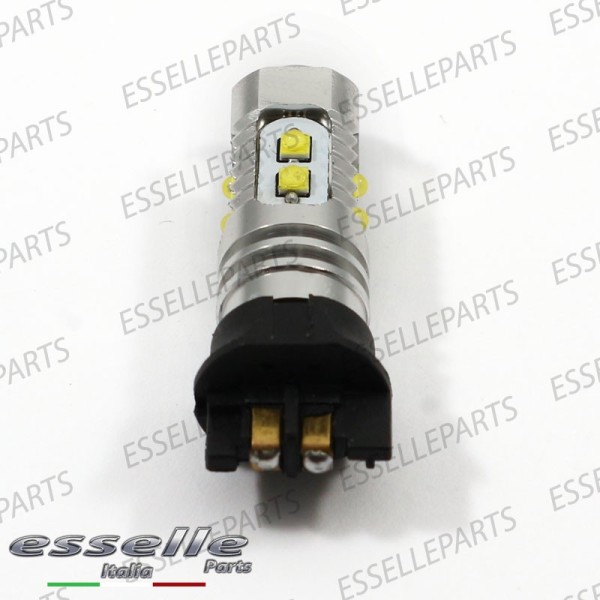 Coppia lampade PW24W 10 LED CREE Canbus 6000K bianco ghiaccio