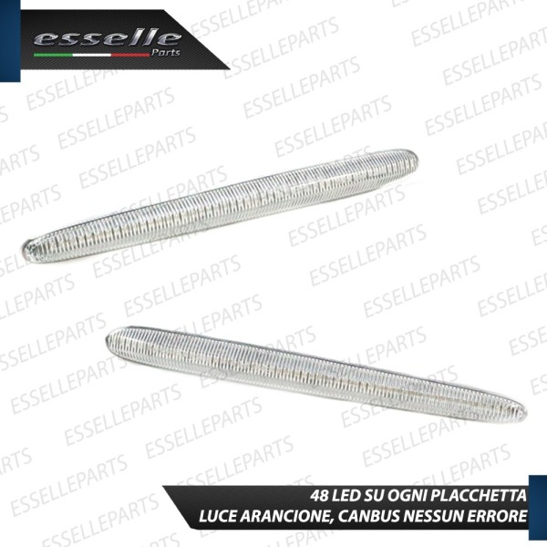 Placchette Dinamiche Bianco Trasparente Laterali 48 LED Frecce Per Alfa Romeo Giulietta