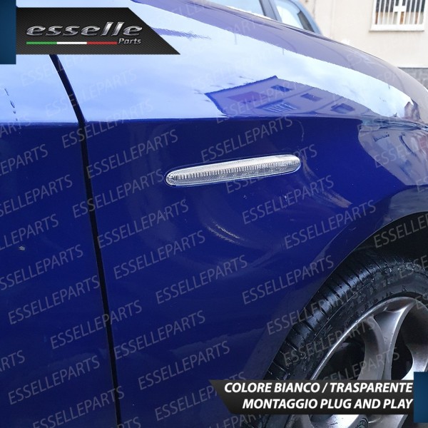 Placchette Dinamiche Bianco Trasparente Laterali 48 LED Frecce Per Alfa Romeo Giulietta