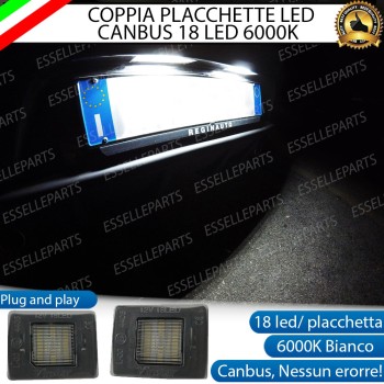 Placchette Luci Targa Led MERCEDES GLA X156 canbus 6000k placchetta