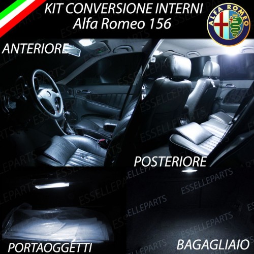 Kit LED Interni Completo 6000K Bianco Canbus Alfa Romeo 156
