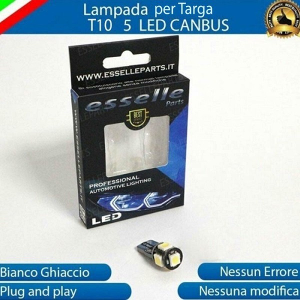 Luce Targa T10 5 LED Canbus Benelli Velvet 150 2008-2010